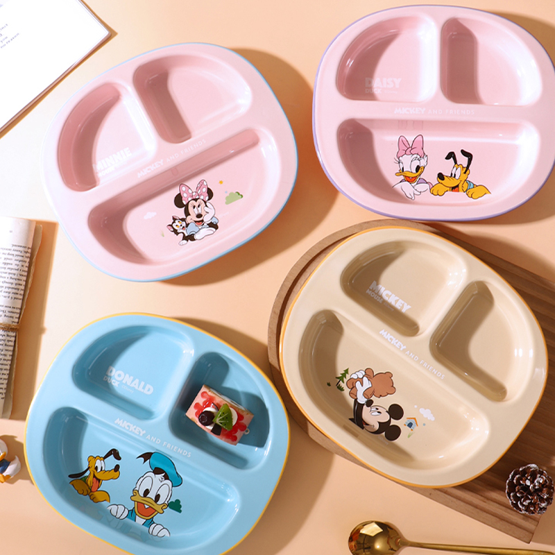 【旭业老张】迪士尼正品顺兴系列经典4人物分格餐盘