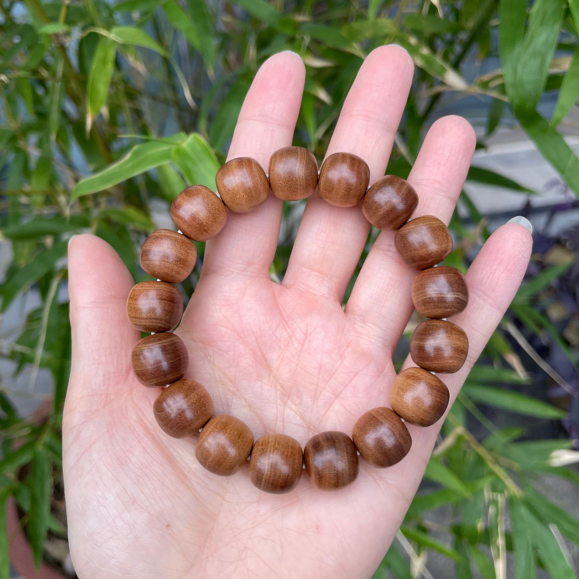 印度迈索尔正区老山檀香12*13CM横纹黑肉老料奶甜凉【老良红木】