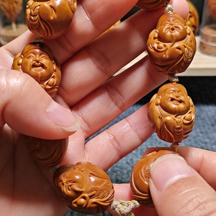 橄榄核手串/手链橄榄核核雕财神