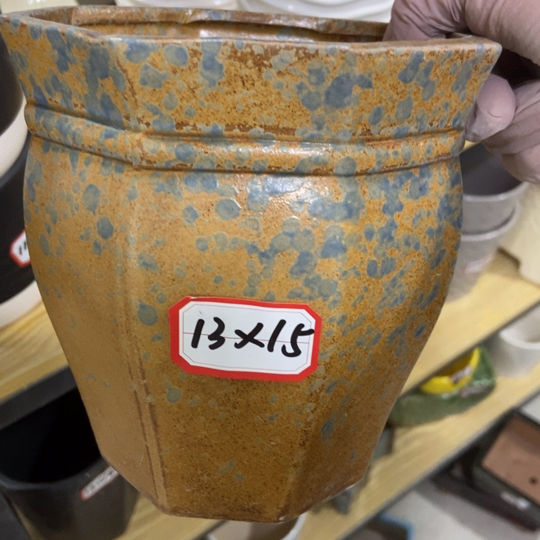 红陶高温陶瓷花盆