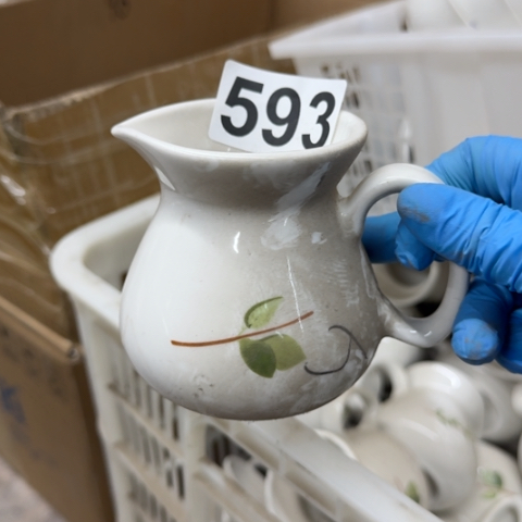 泥塑磁州窑出口公道杯一个