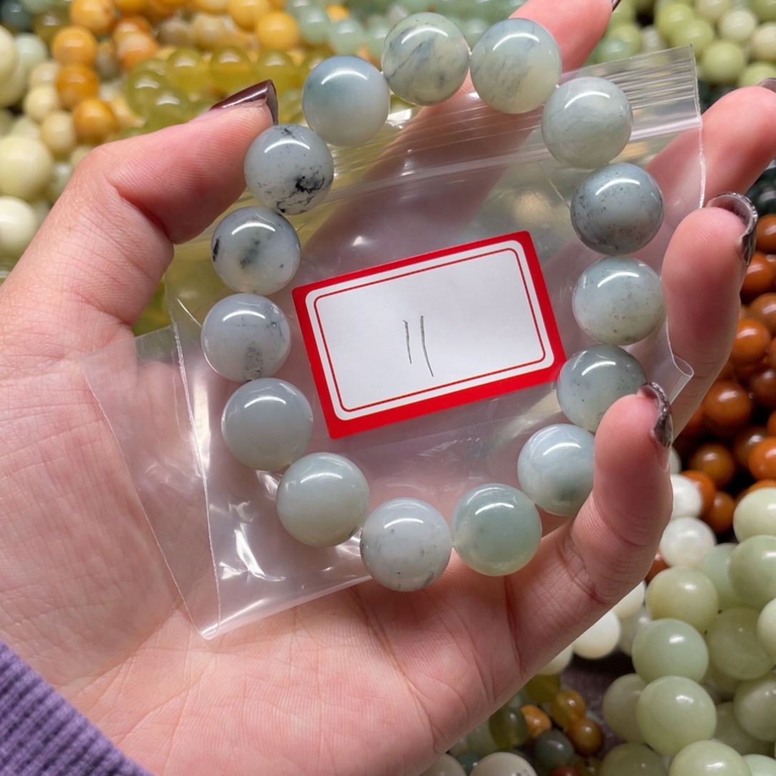 蛇纹石玉未镶嵌手串