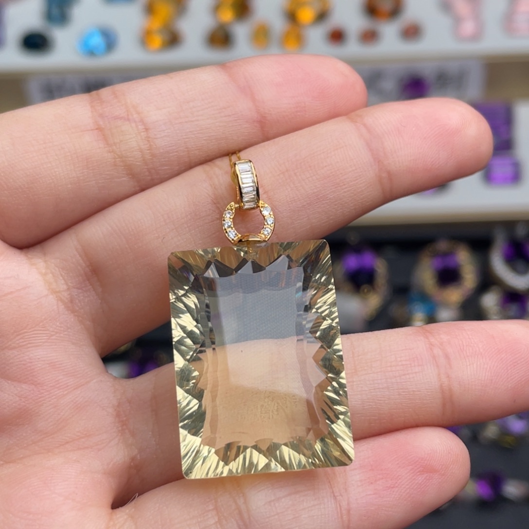 珠宝半成品水晶银S925镶嵌天然保真