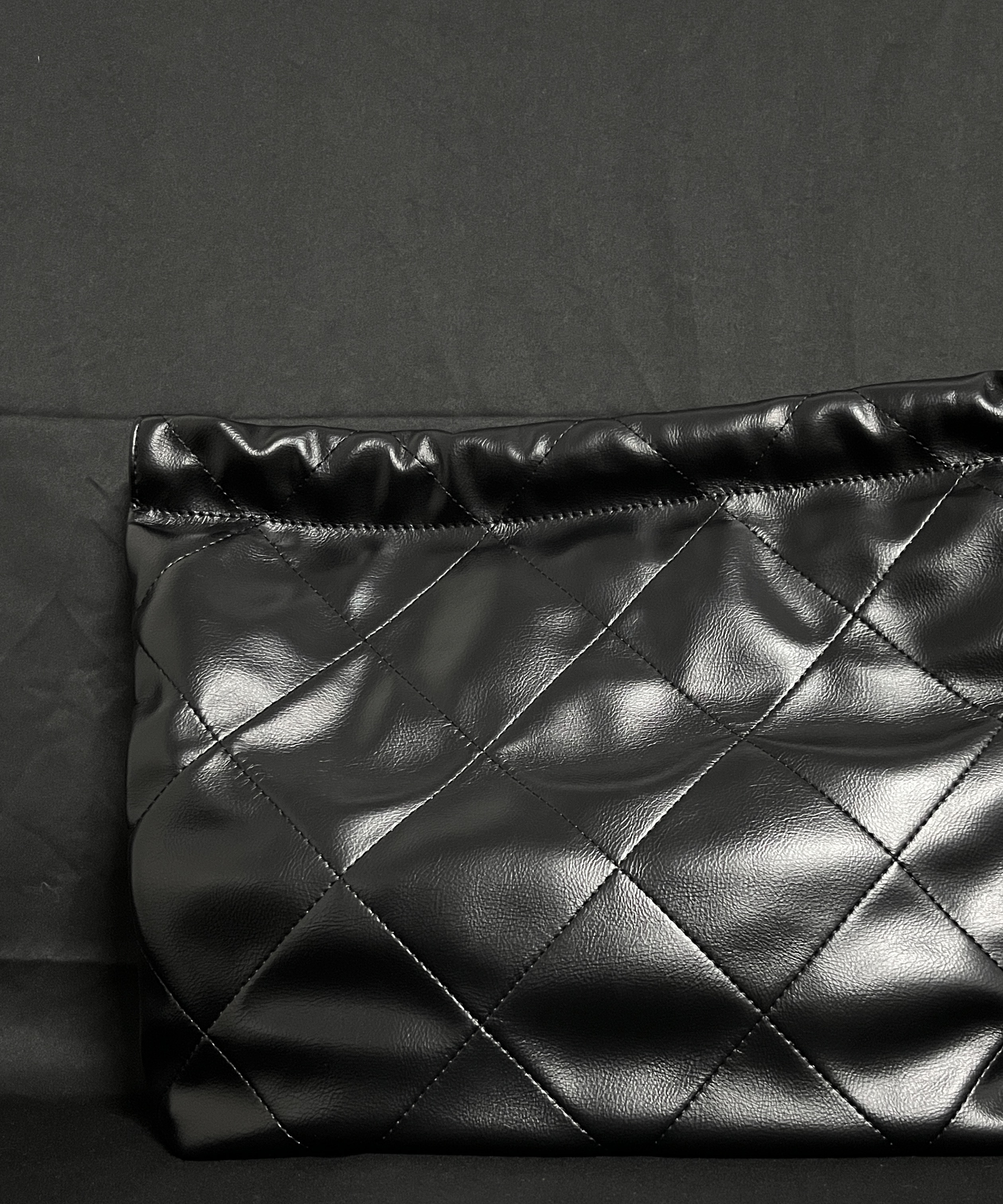 LQ-WITH-QUEEN真皮女包大购物袋子黑色