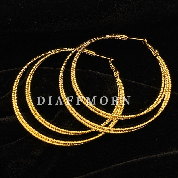 铜合金耳饰 YM《简约耳圈》 简约气质时尚大气耳圈