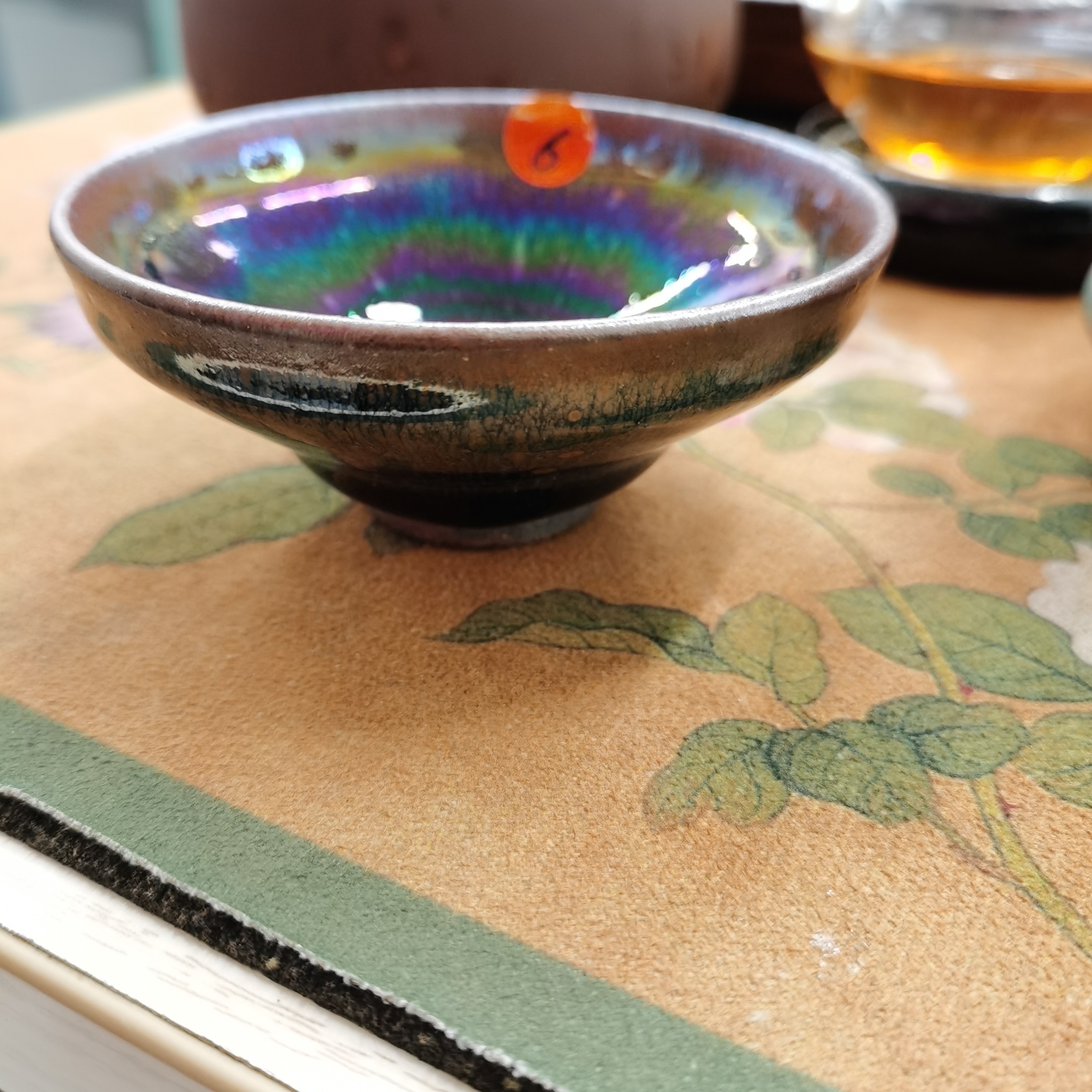 龙窑柴烧自然还原已养彩建盏