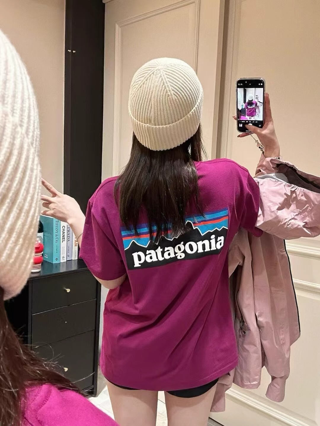 现货  短袖 P-6 美式户外25ss 男女款经典山峰印花t恤