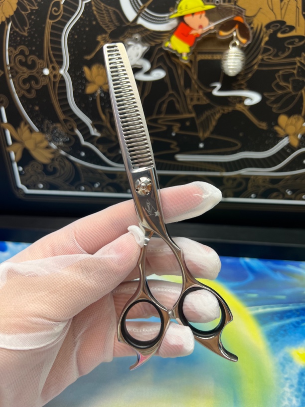 日本进口美发剪刀无痕牙剪去量10-15