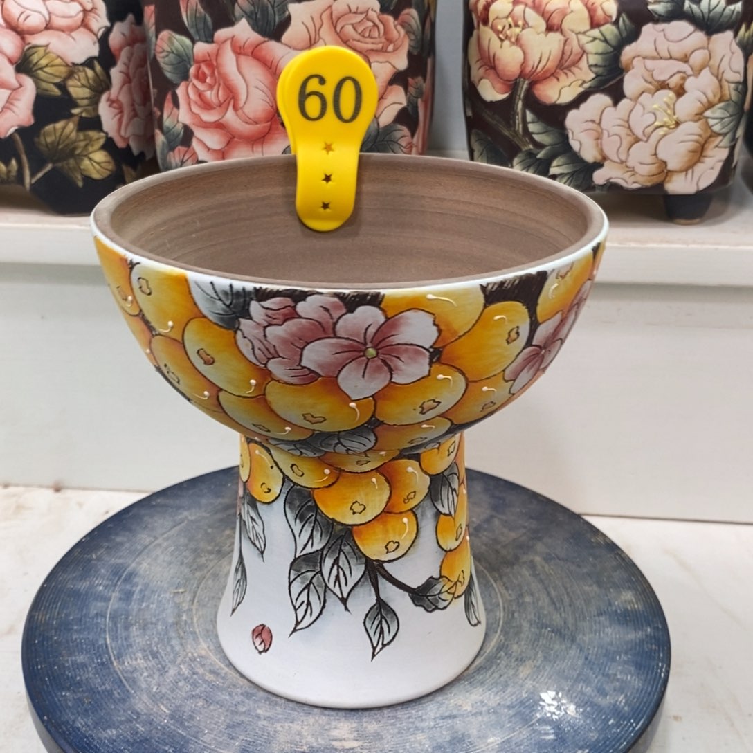 紫砂花盆水晶花盆60