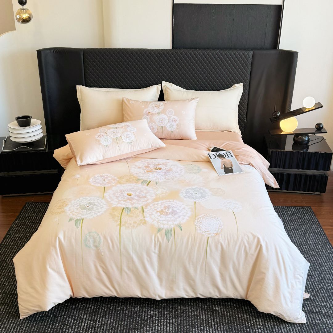 【达播专属】睡拾光2025新款50s双股全棉四件套-风的季节