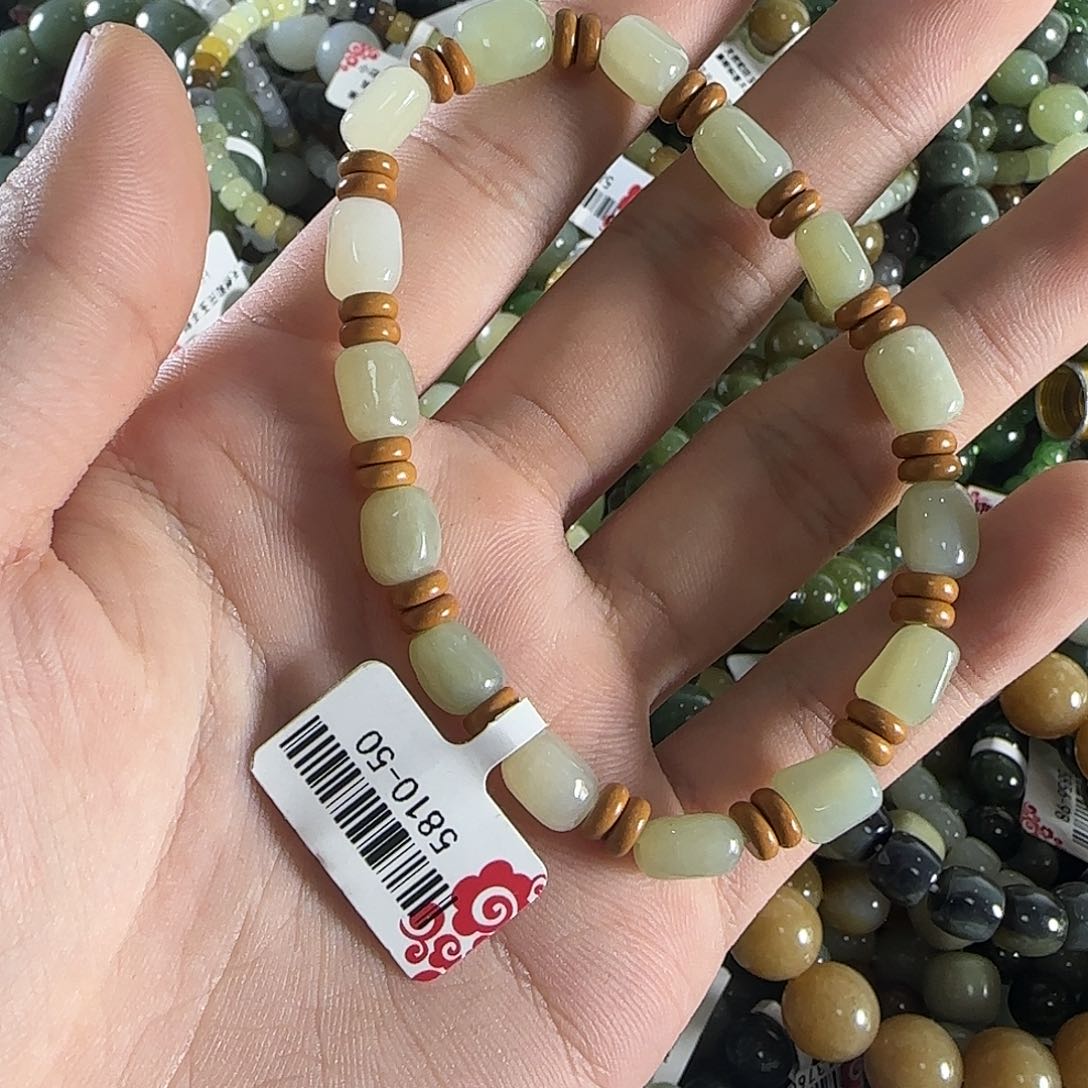 和田玉手链未镶嵌465