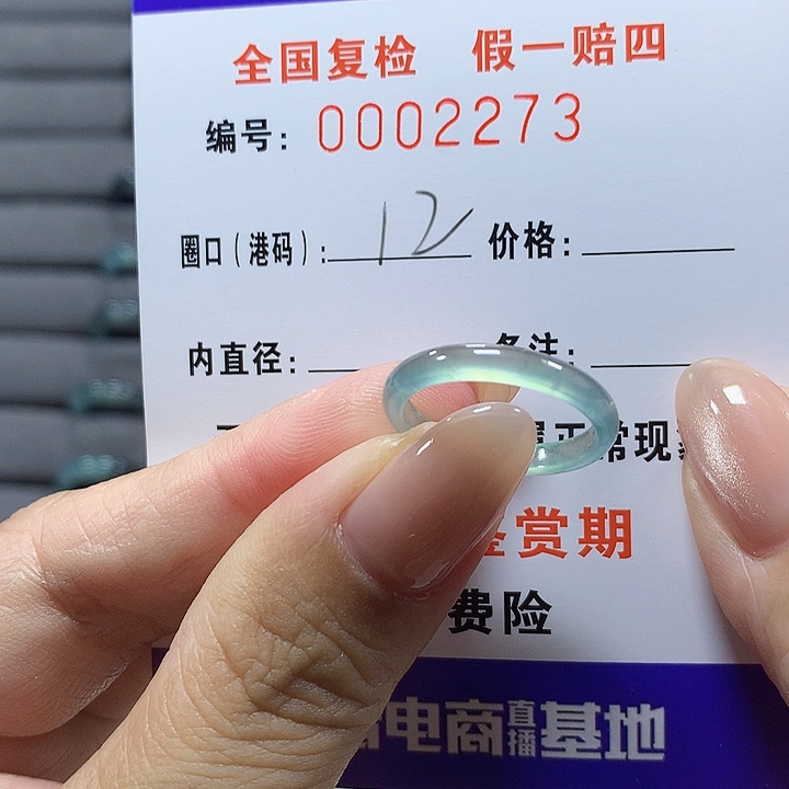 未镶嵌戒圈翡翠2273