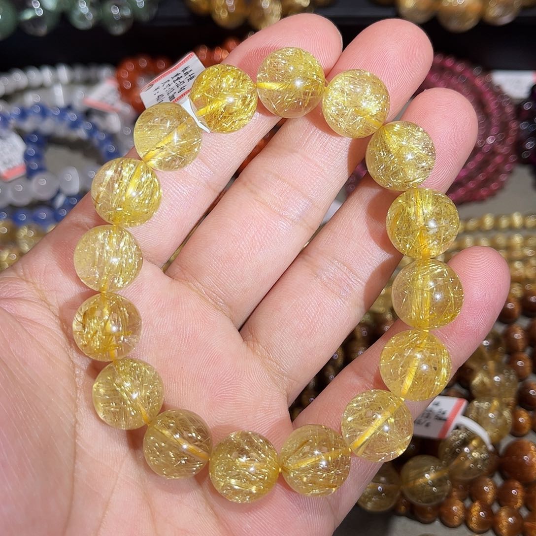 水晶手链未镶嵌钛晶手串