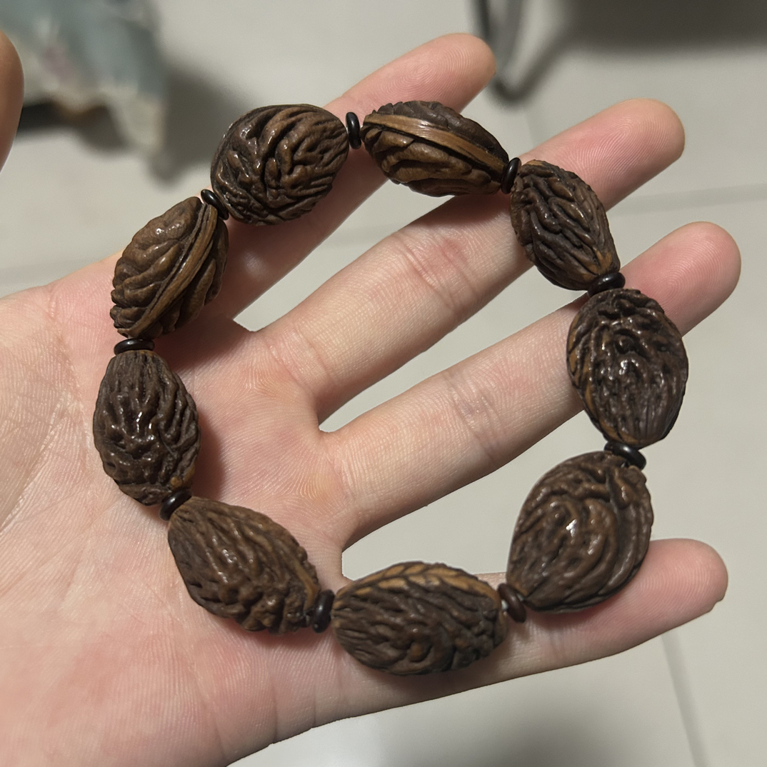 原生态，桃枭手串