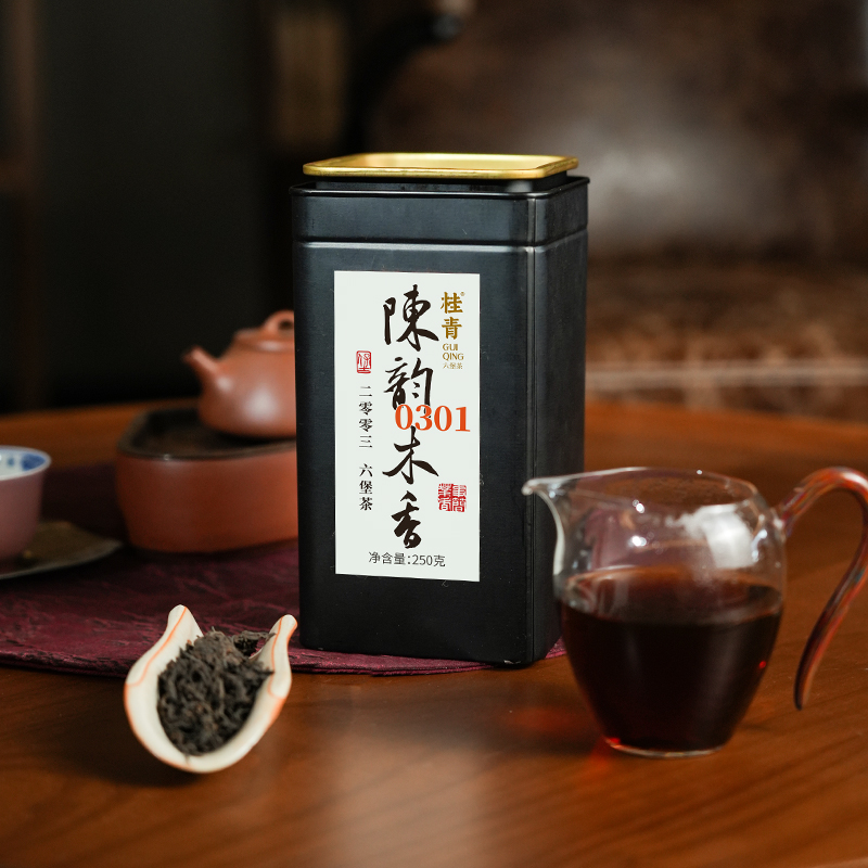 0301陈韵木香特级2003广西黑茶桂青六堡茶小师姐评茶【六堡专场】