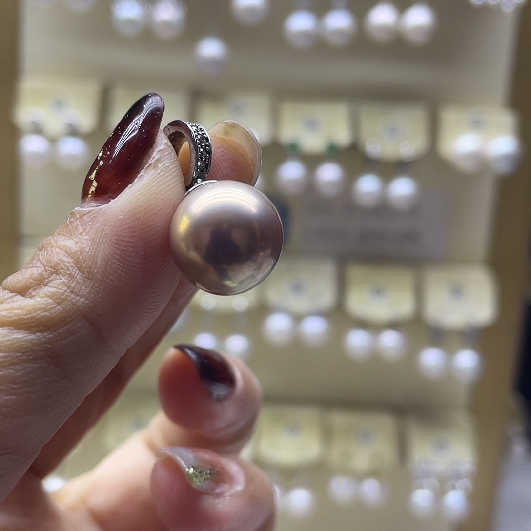 淡水珍珠颈饰银S925镶嵌