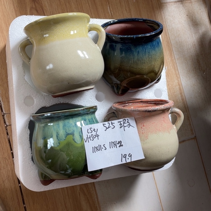 粗陶多肉花盆微瑕525