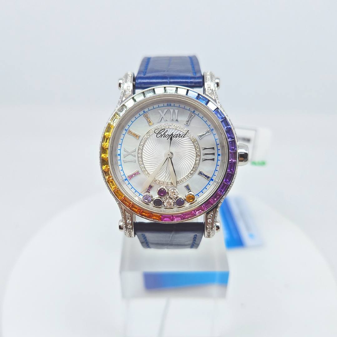 95新 Chopard/萧邦 自动机械后钻18k白金31mm/公价139999/jm3292