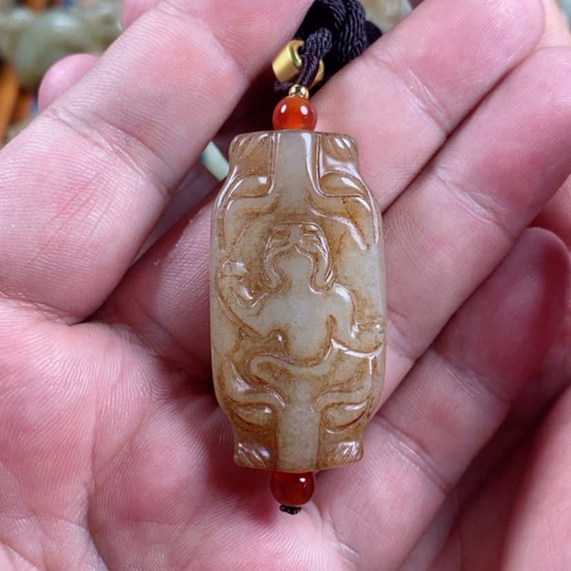 【闪购商品】和田玉未镶嵌挂件龙**天