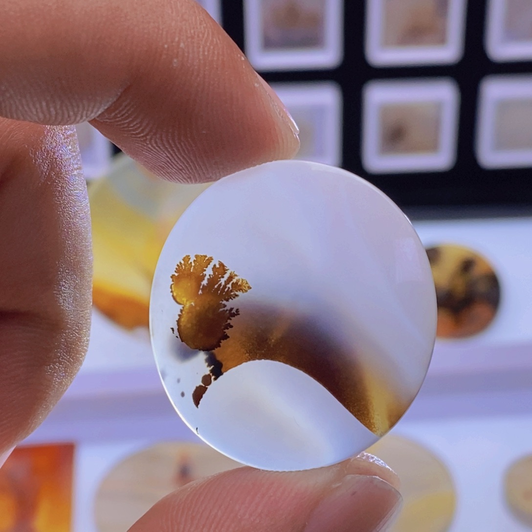 玛瑙/玉髓未镶嵌吊坠(不含链)516