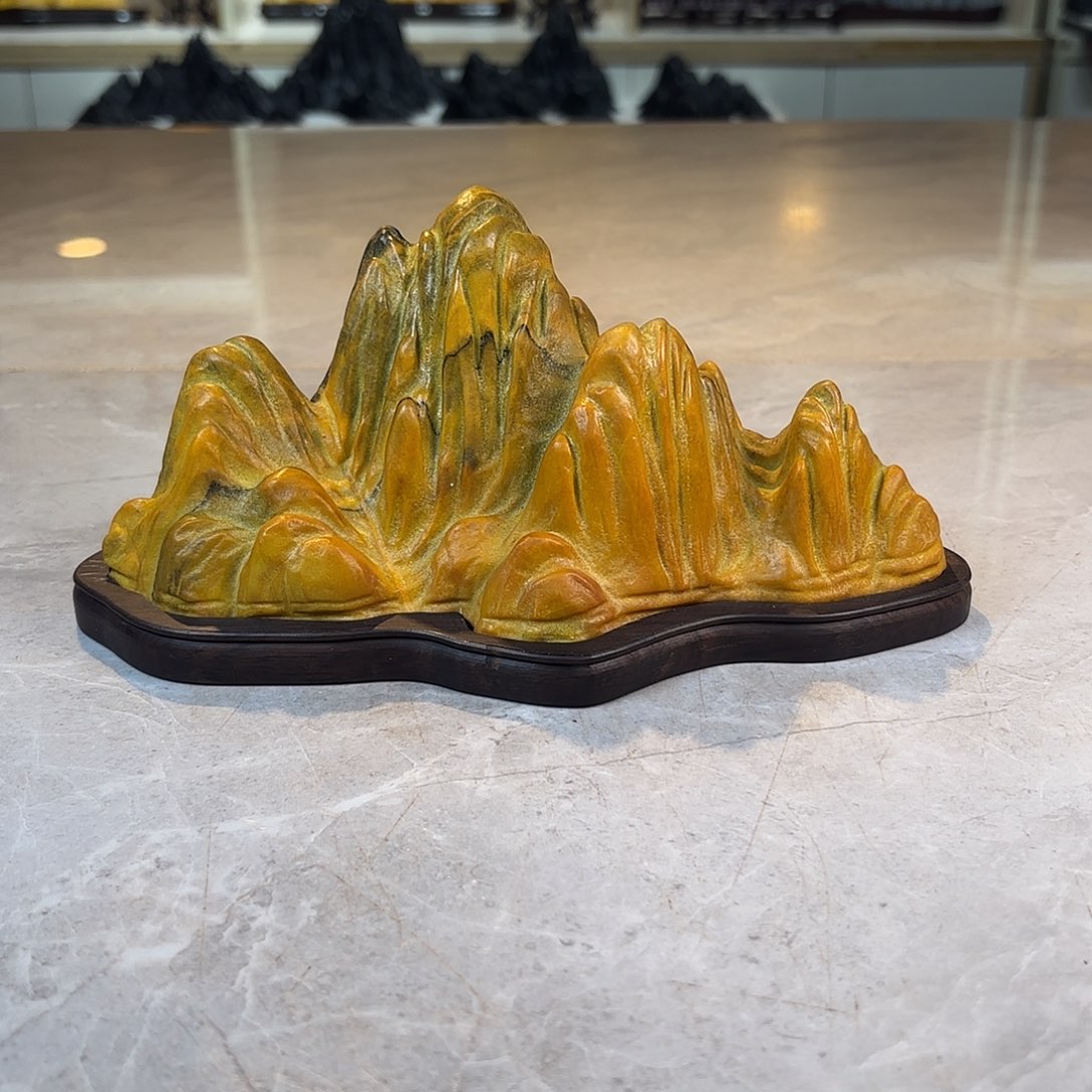 手***0陶灵璧石手工雕刻奇石摆件