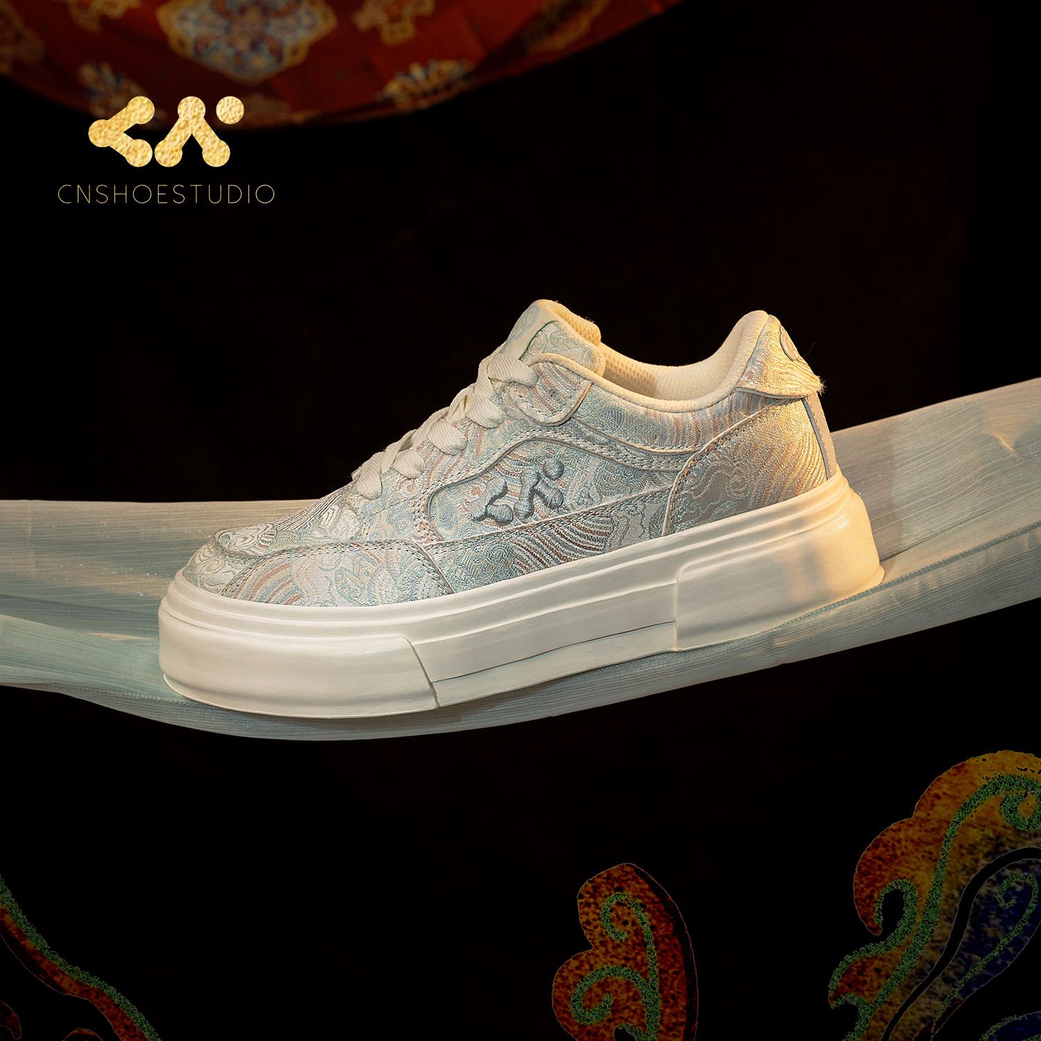 CN休闲时尚帆布板鞋男女同款增高厚底低帮滑板鞋