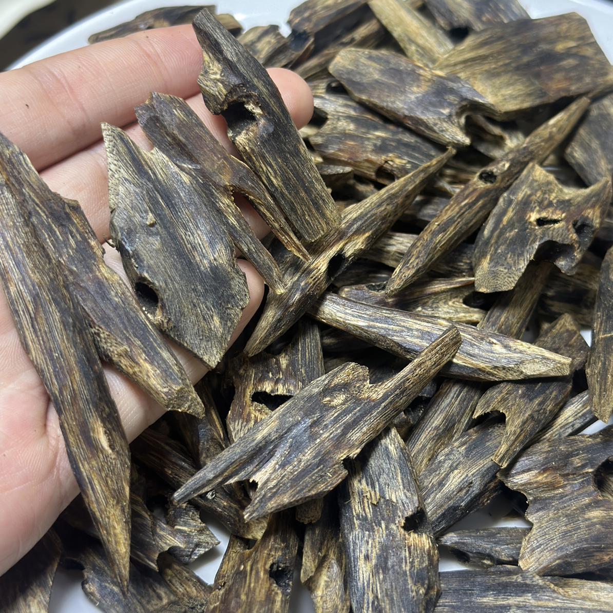 【红骨凹身】奇楠沉香老料 暗红油线 甜凉棋韵香道熏香原料