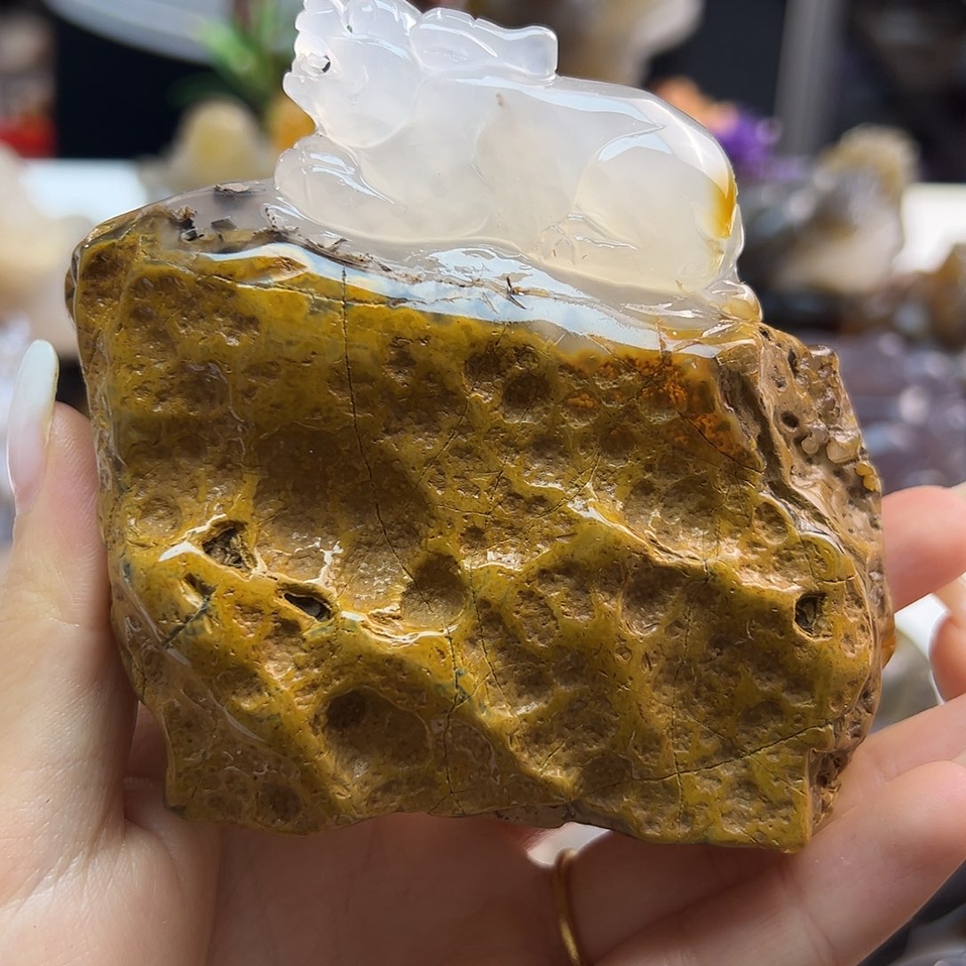 玛瑙/玉髓未镶嵌吊坠(不含链)