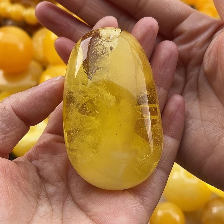琥珀裸石未镶嵌琥珀蜜蜡