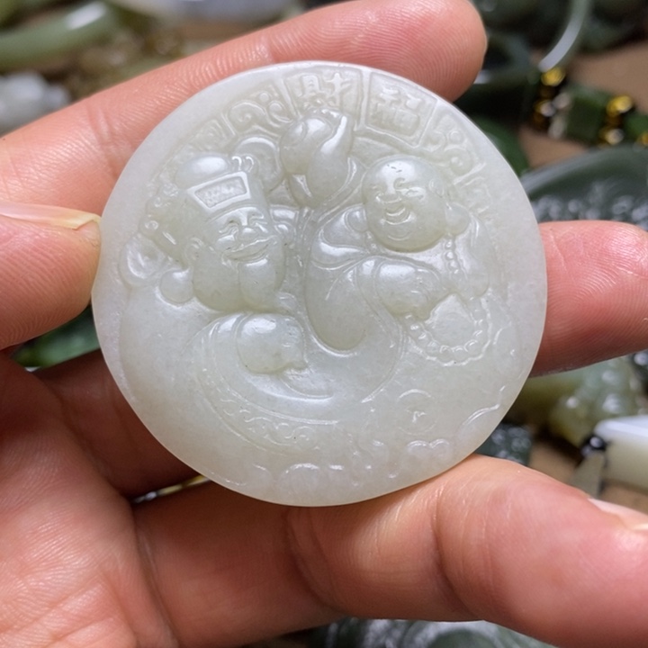 和田玉未镶嵌颈饰