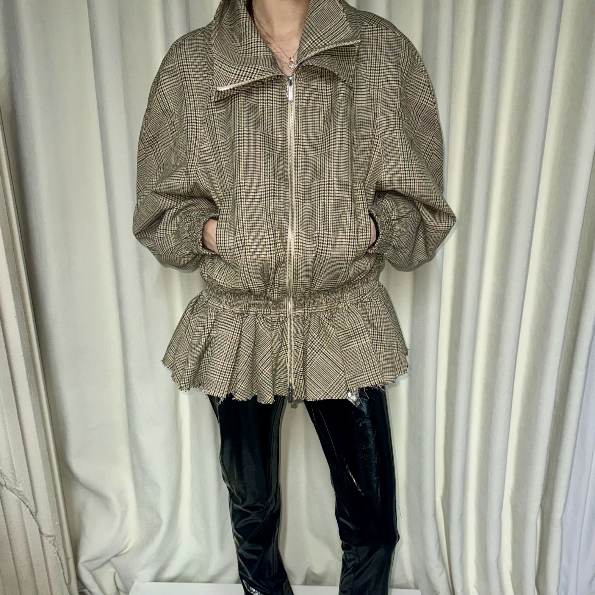  【LOCAT】WHITE ABYSS  廓形百褶裙外套  WA25AWJK52WL03