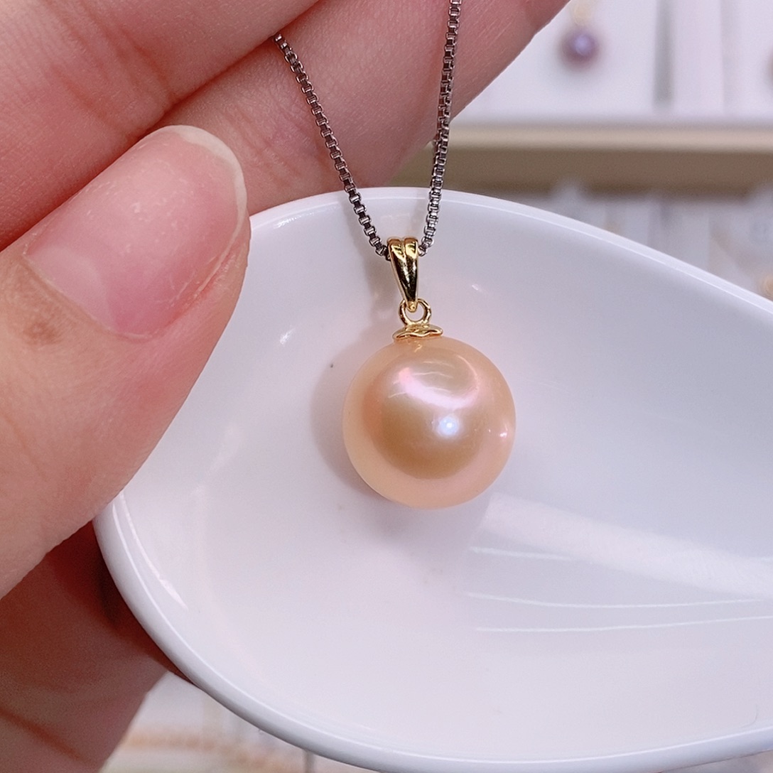 珍***珠淡水珍珠银S925镶嵌颈饰13➕