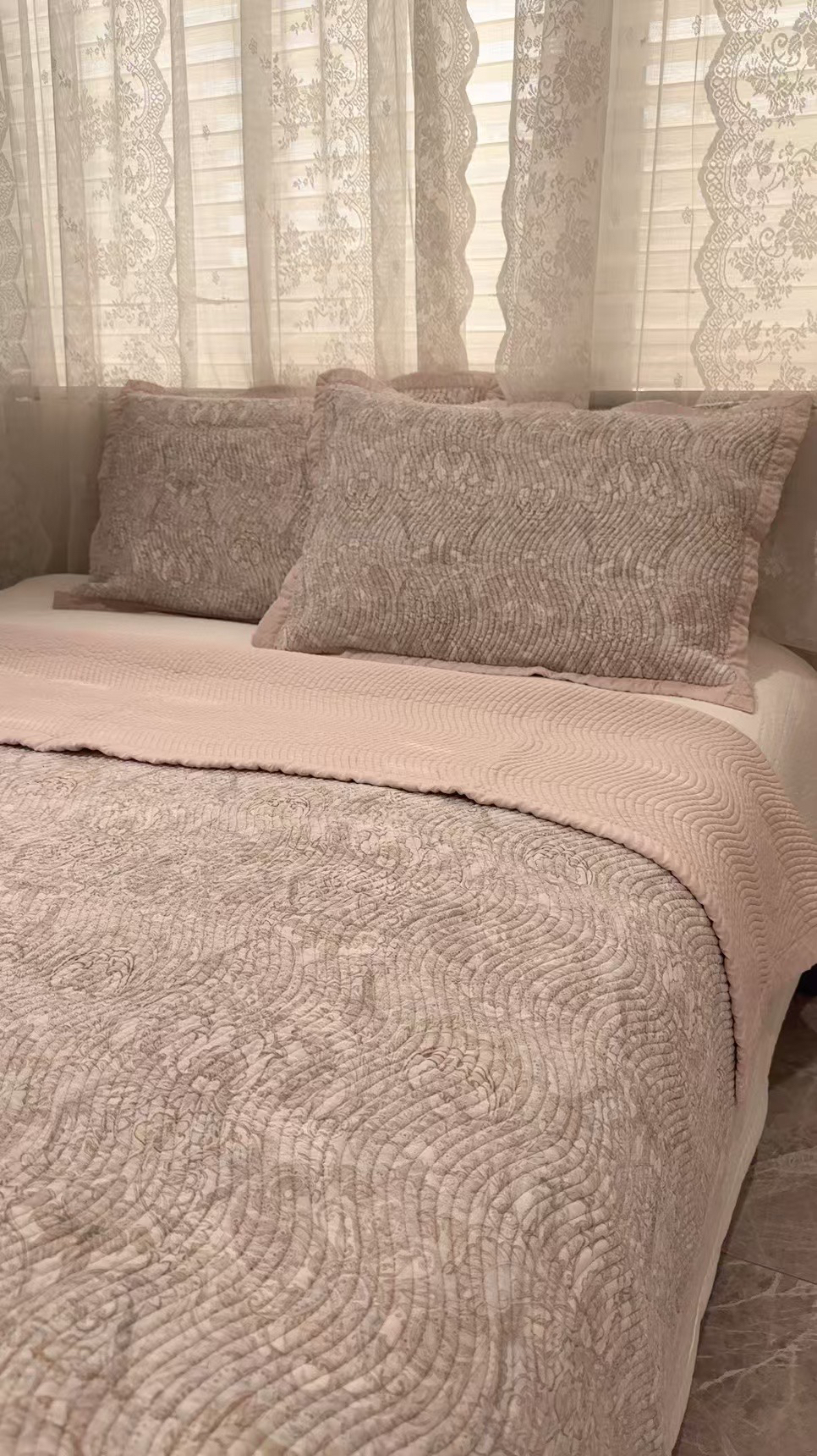 新品外贸原单天丝水洗数码印花床盖三件套