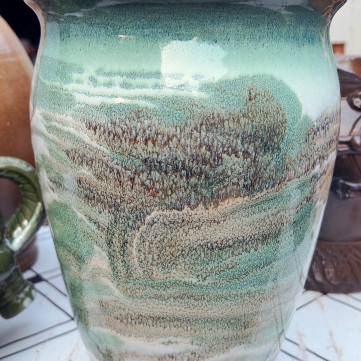 紫砂花盆高约30口约20