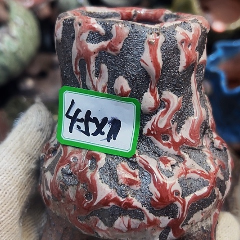 红陶粗陶花盆手工