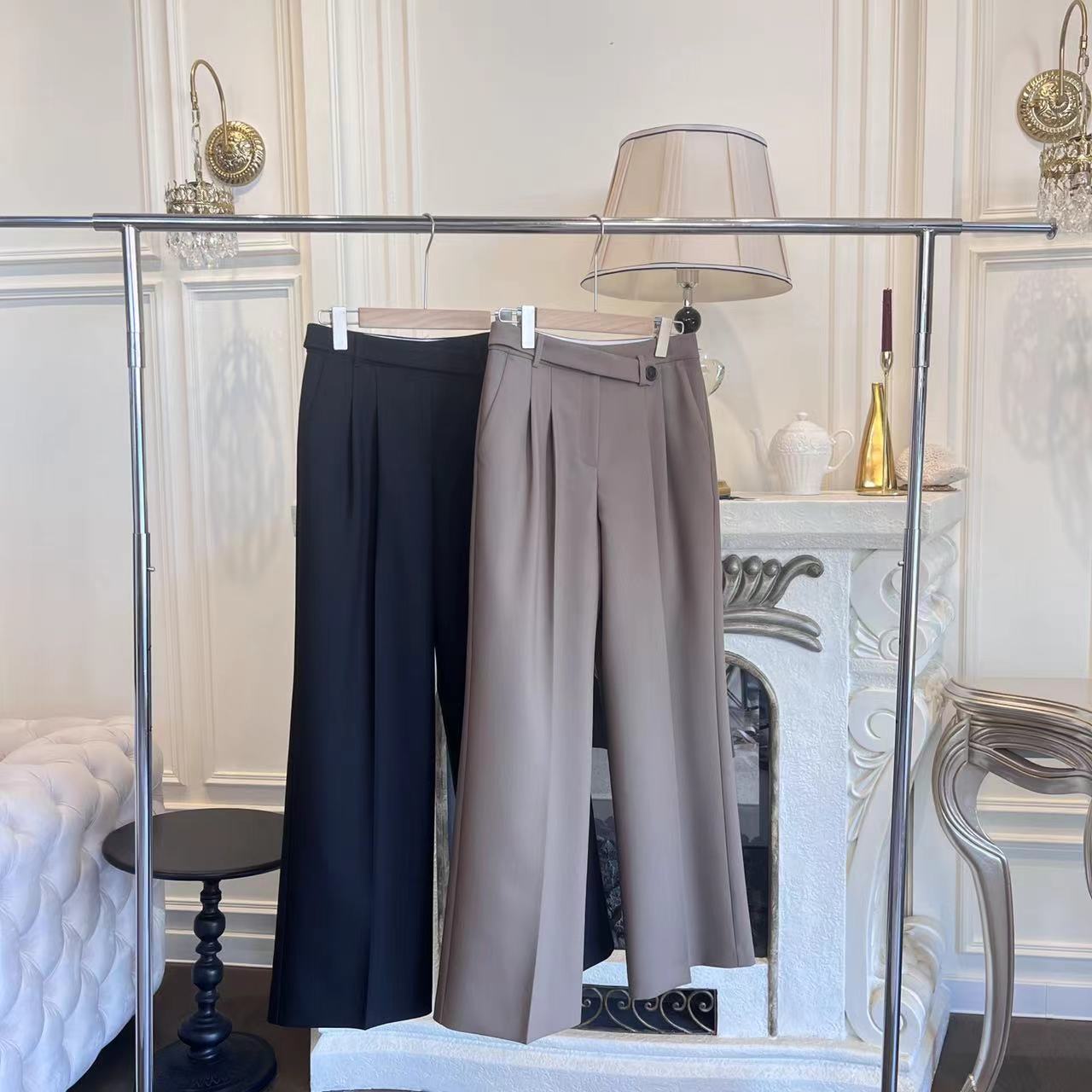 SX-088两色直筒裤子