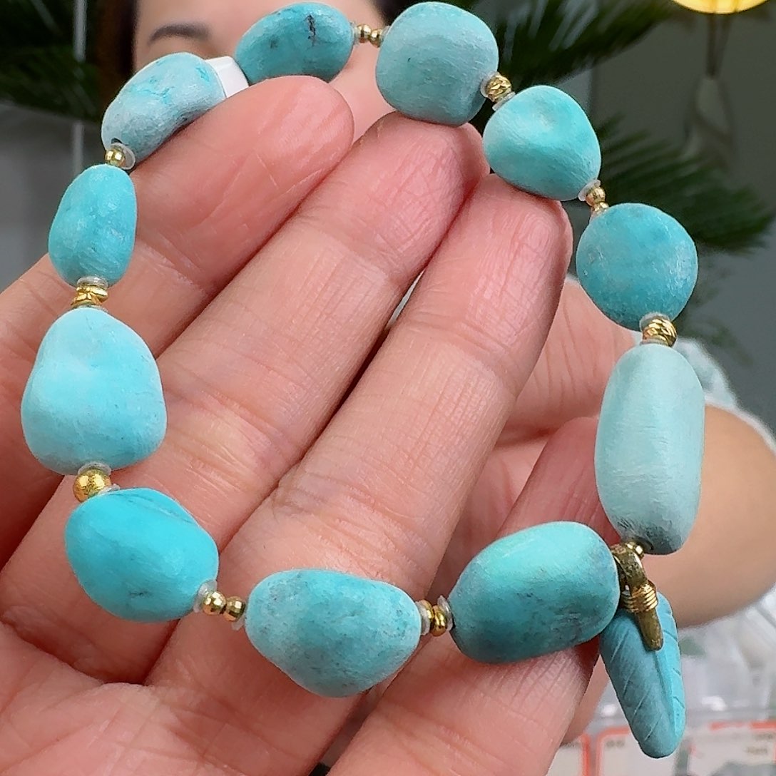 绿松石珠宝奇石未镶嵌