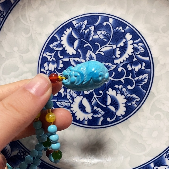 瓷片瓷片 瓷器 摆件1个