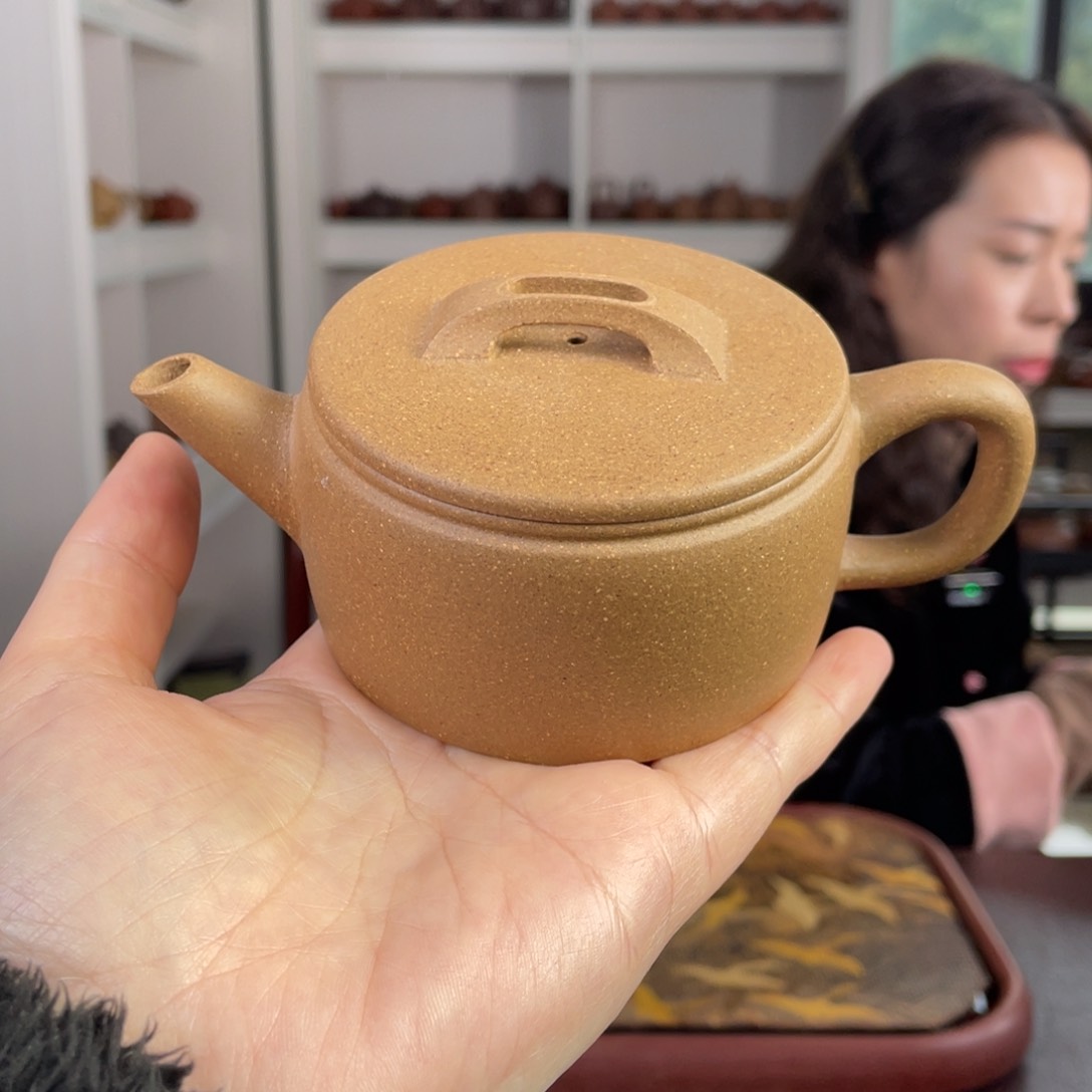 紫砂茶壶段泥五彩段汉瓦200cc