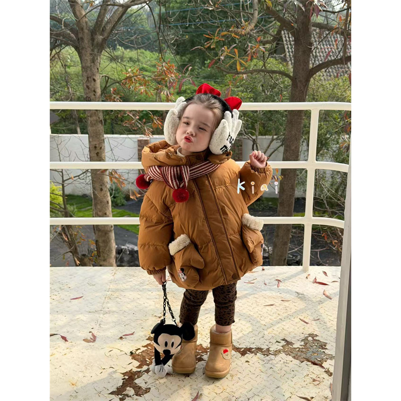 【雪境米奇】KIAI·25冬~女童冬装米奇手套羽绒服866038（童装汉服）