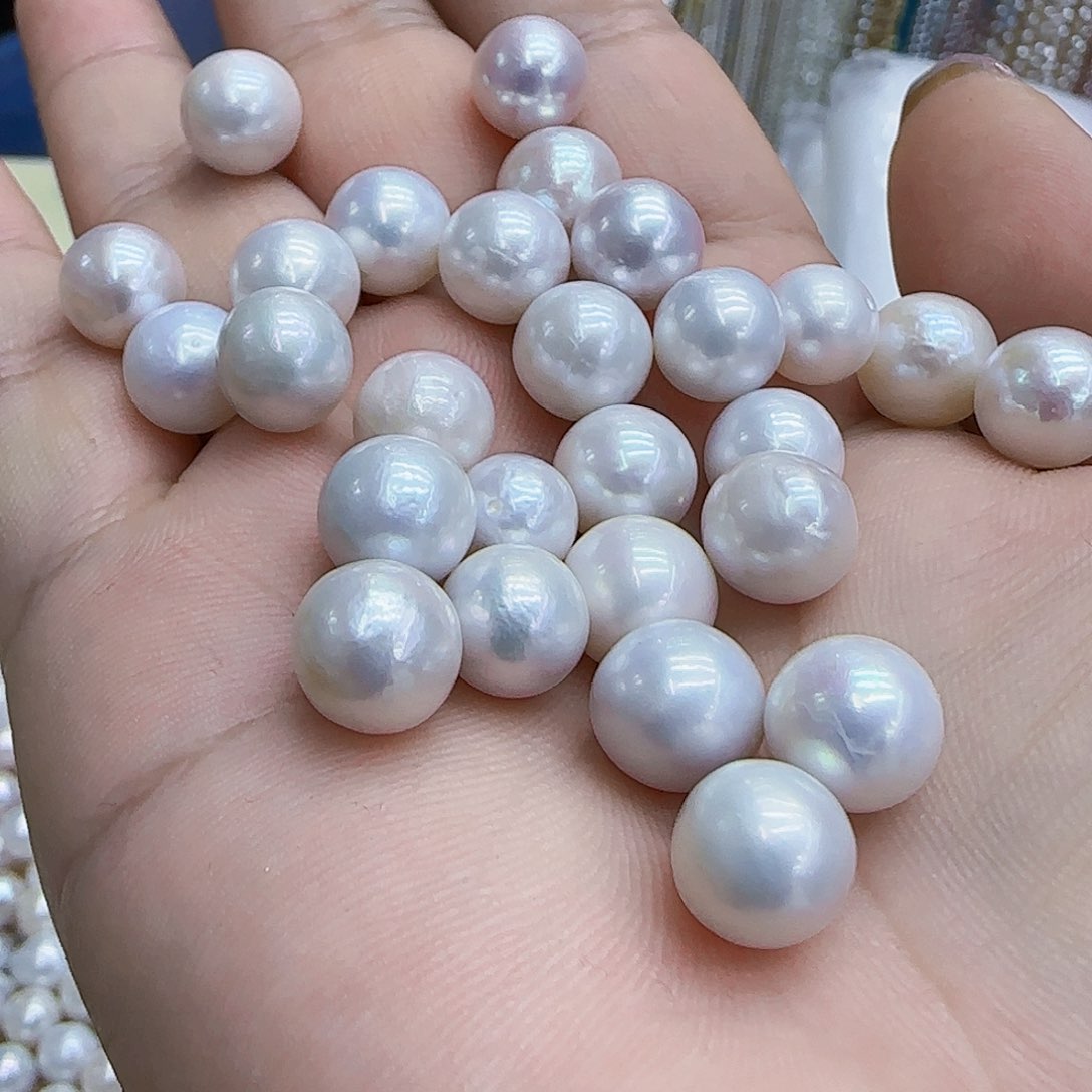 未镶嵌淡水珍珠开播福利，耳钉孔10颗装