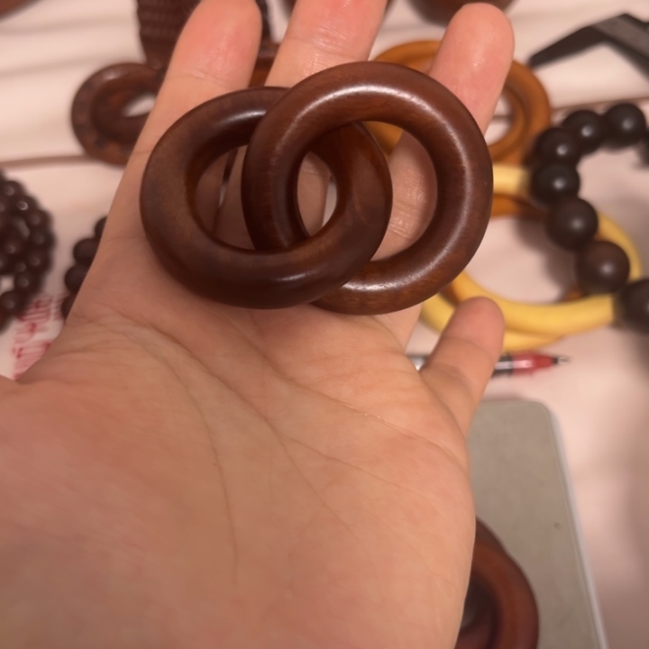 枣木栗*子内径25乾坤圈枣木老料