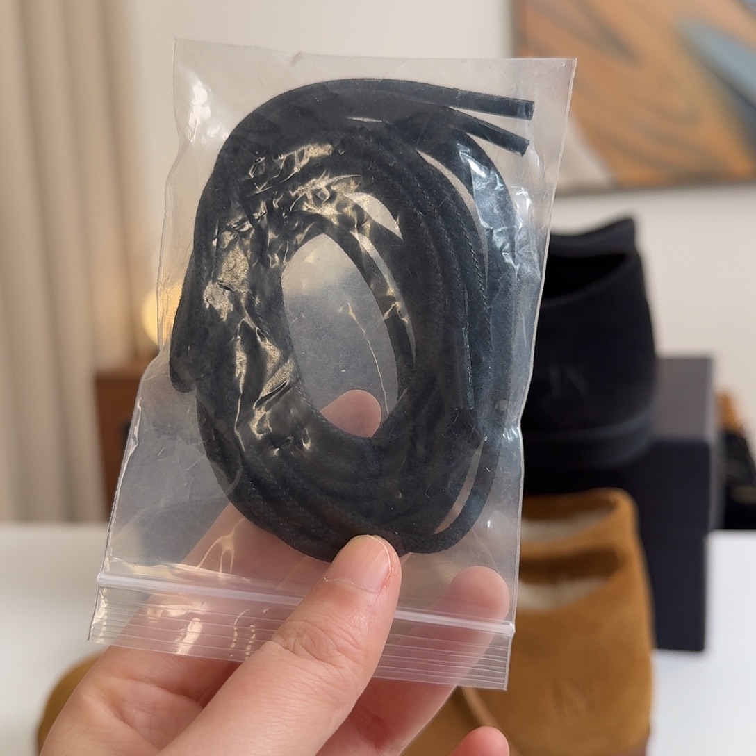 牛皮鞋带黑色一双