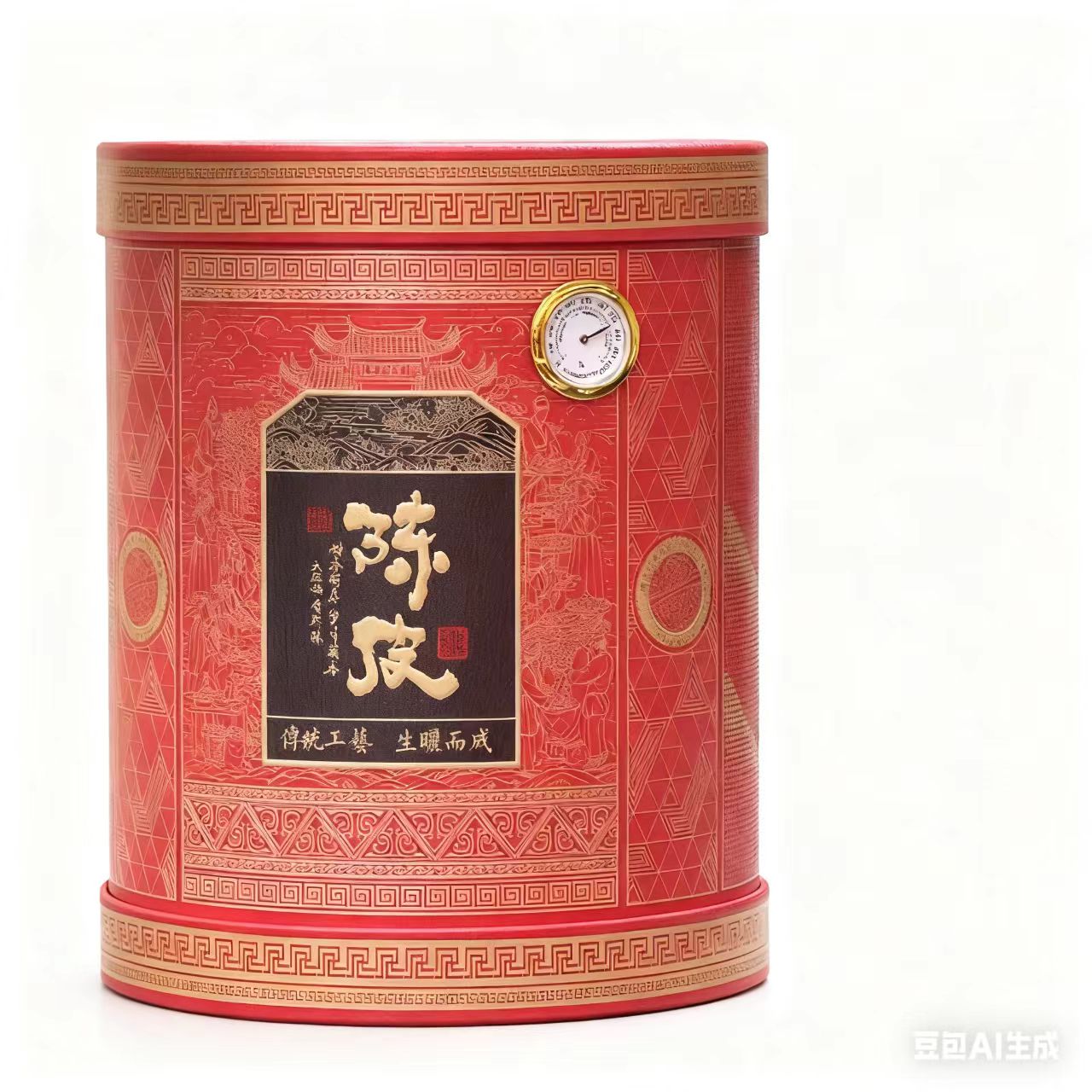 新会大红皮 正宗广东十年老陈皮陈皮干陈皮块茶叶伴手礼礼品装