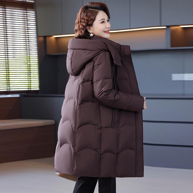 波司优品联名ClolvKiss妈妈防寒羽绒服女中长款2025新款洋气加