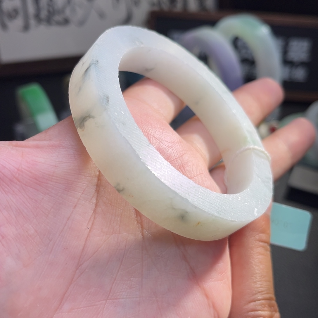 定制翡翠未镶嵌 翡翠手镯定制特价款强推