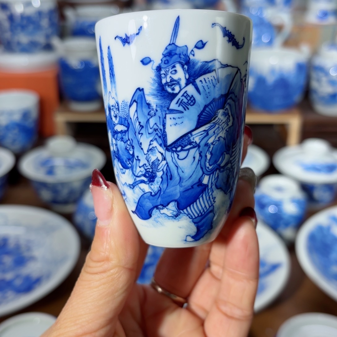 杯全手工全手绘陶瓷