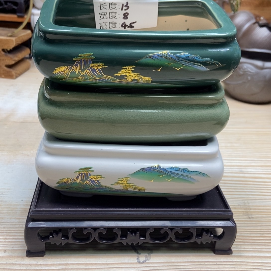 瓷片陶瓷花盆陶瓷艺术
