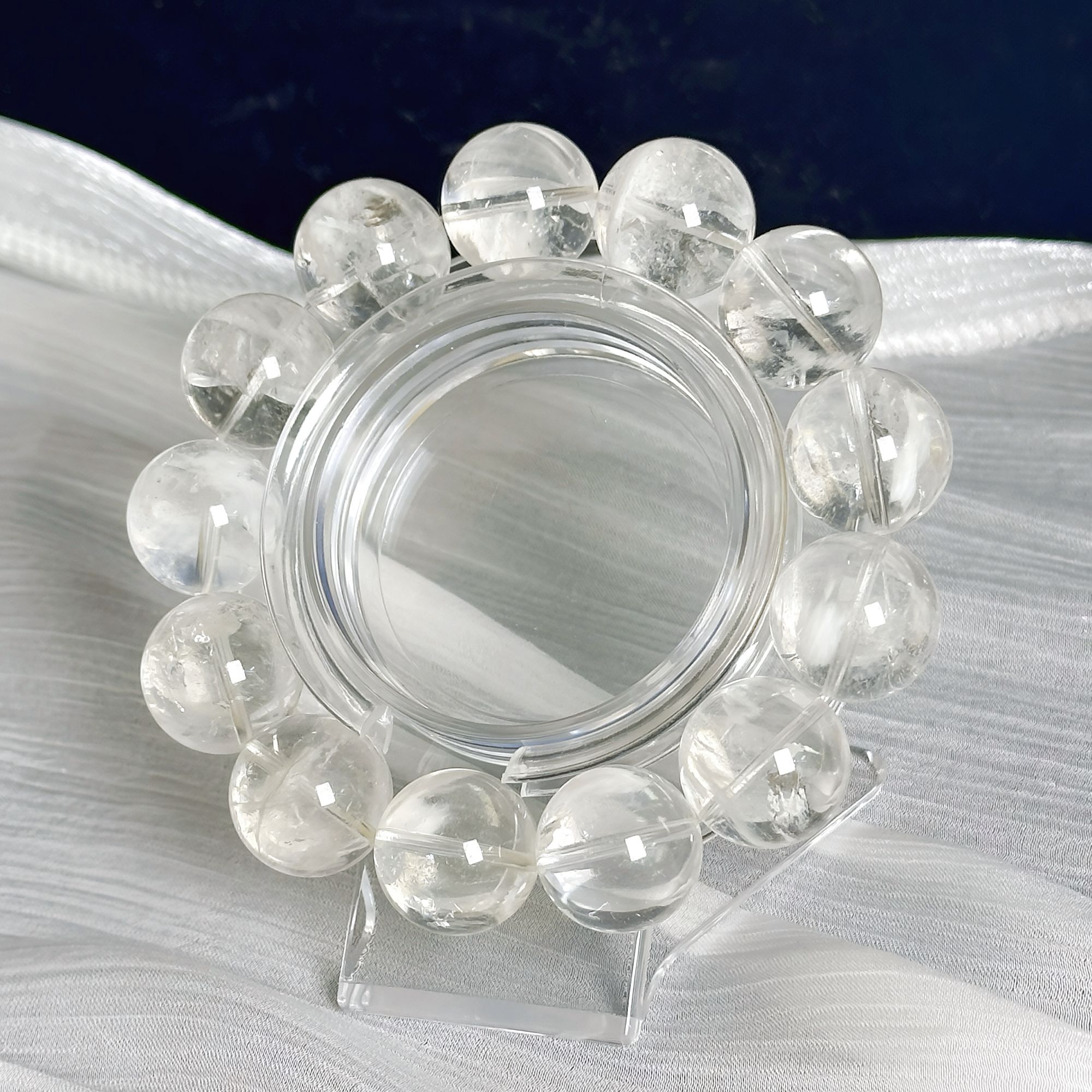 【17mm白幽灵手串】高品质巴西原矿单圈冰透高级时尚收藏百搭礼品