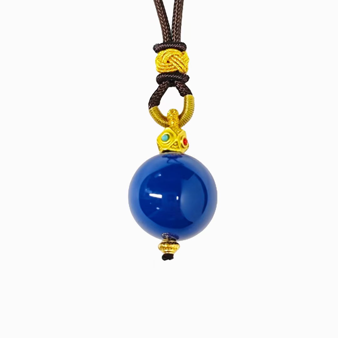 星际蓝玛瑙吊坠C02-44赠链礼盒(多样性发)